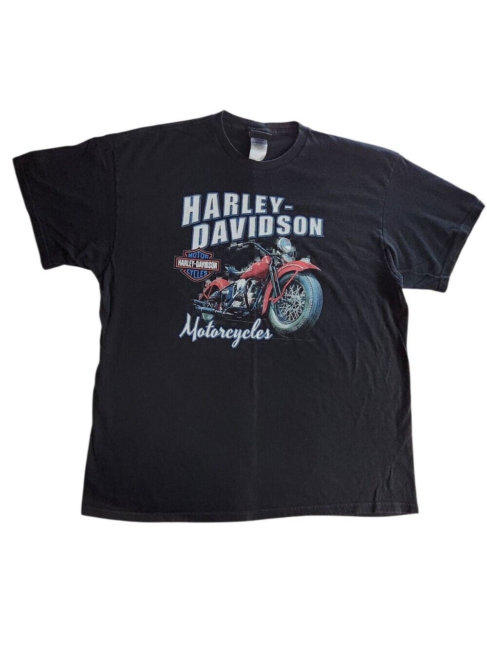 2010s Harley Davidson Biker Wolf Fire Graphic Tshirt Sz 2X